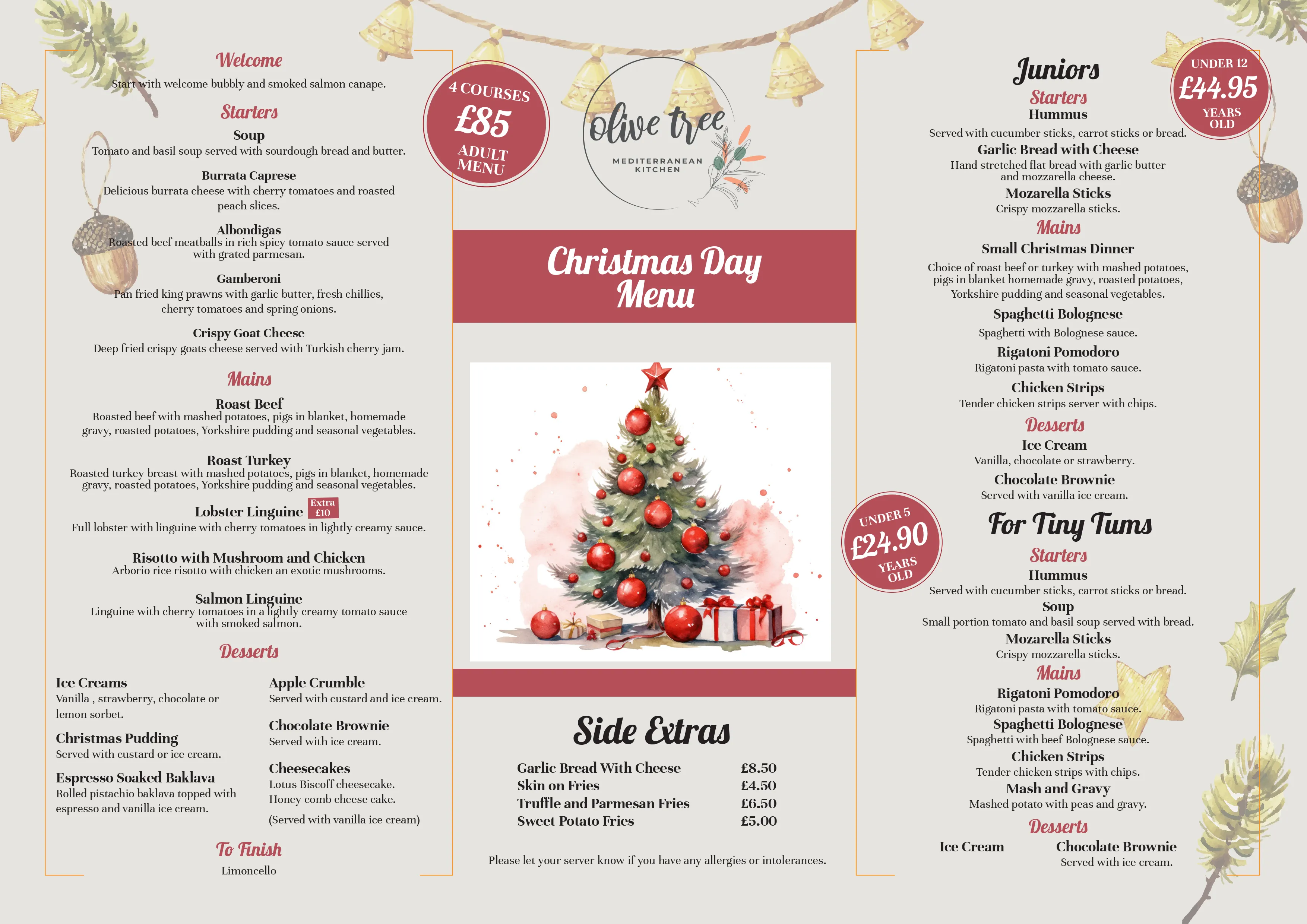 Christmas Menu