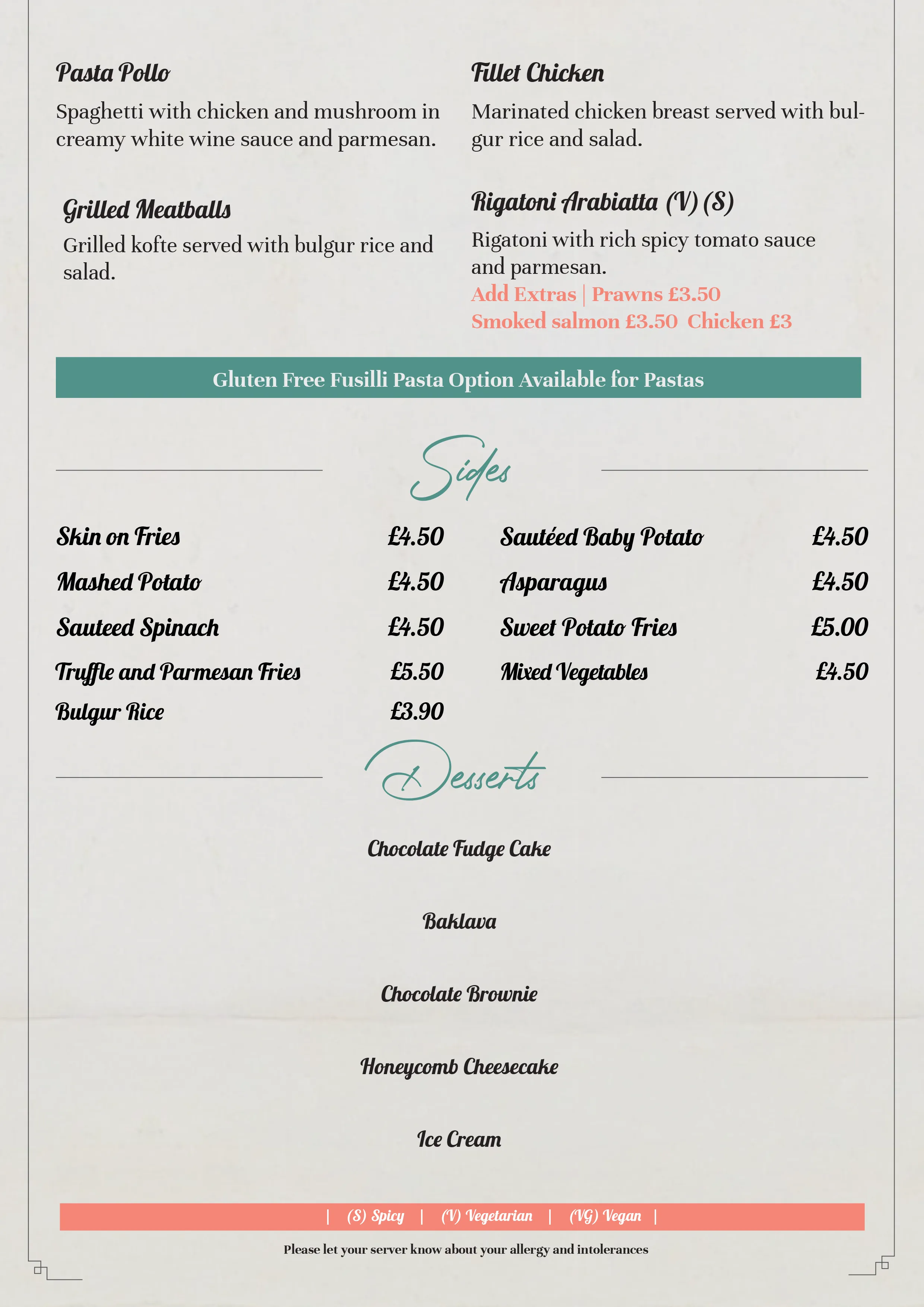 Early Bird Menu Page 2